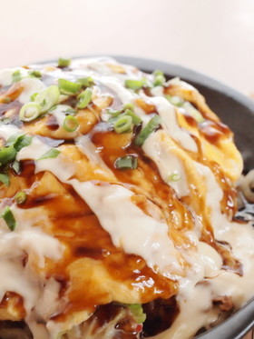 キャベツどっさり♪とん平焼き風♥