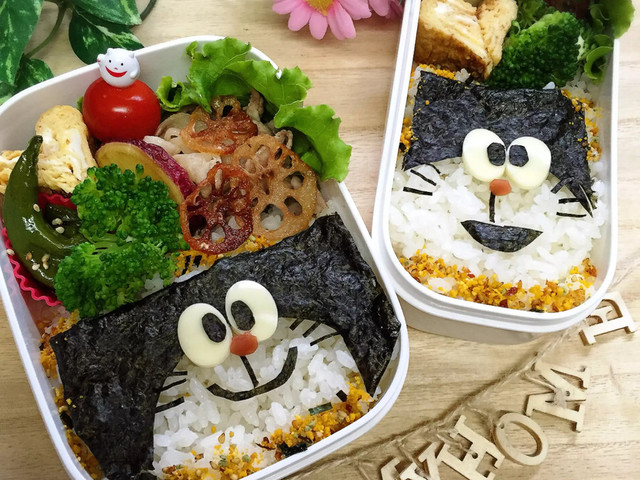 海苔弁のドラえもんキャラ弁 レシピ 作り方 By いっちいicchi クックパッド
