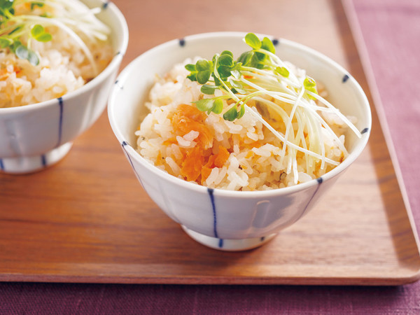 鮭と高菜の炊きこみご飯