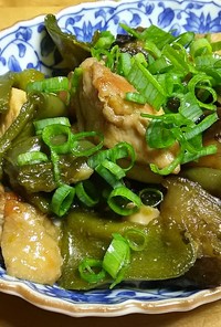 鶏肉と夏野菜の照り焼き