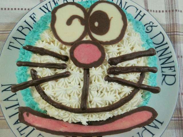 ドラえもんのケーキ レシピ 作り方 By こうもとさん クックパッド