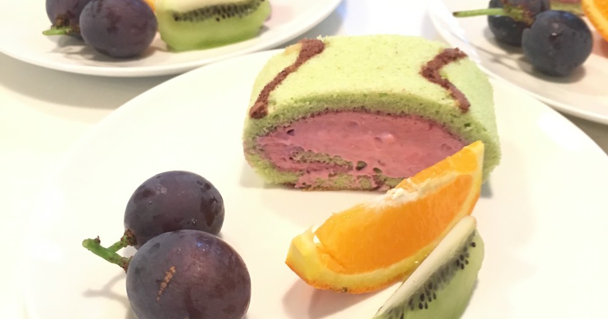 おしゃれロールケーキ スイカロール レシピ 作り方 By Ruru725 クックパッド 簡単おいしいみんなのレシピが352万品