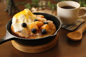 【スキレット】あつあつホットケーキ