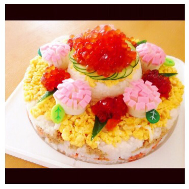 母の日ちらし寿司ケーキ レシピ 作り方 By まり沙 クックパッド 簡単おいしいみんなのレシピが350万品