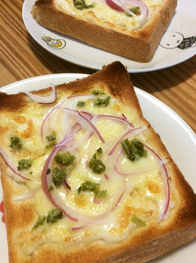 柚子胡椒チーズトーストの写真