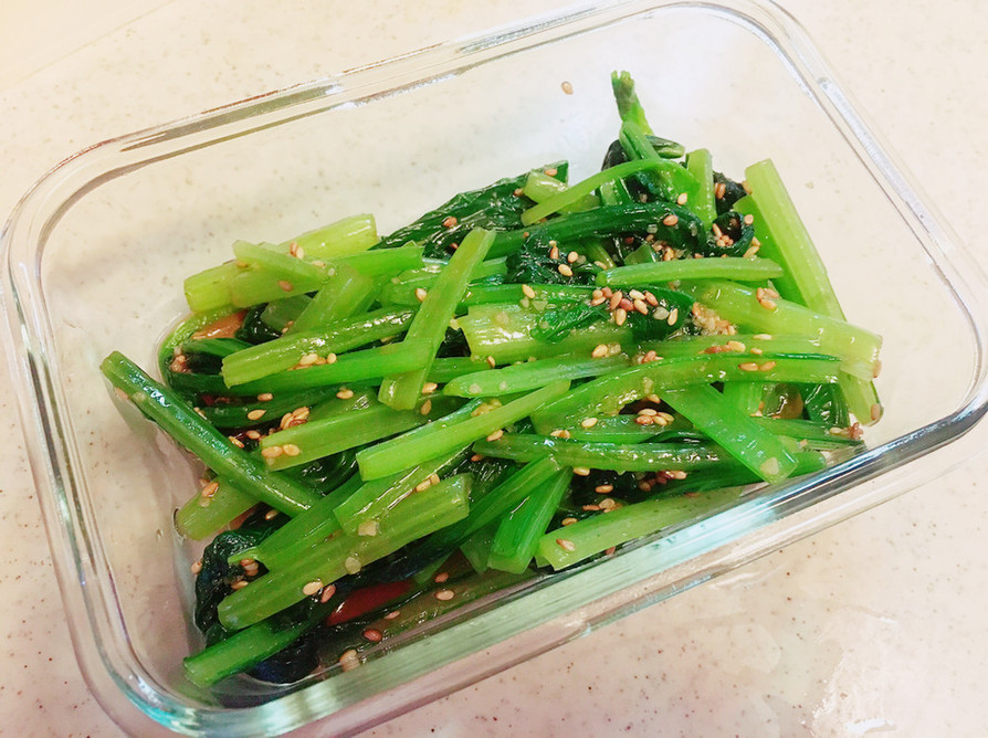 調理時間5分♡小松菜のナムル、常備菜にもの画像