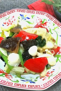 鶏肉と彩り野菜の旨煮上海風