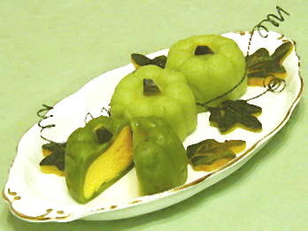 南瓜芝士冰皮月餅（カボチーズ月餅）の画像