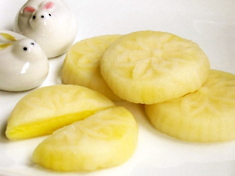 檸檬冰皮月餅（レモンあん月餅）の画像