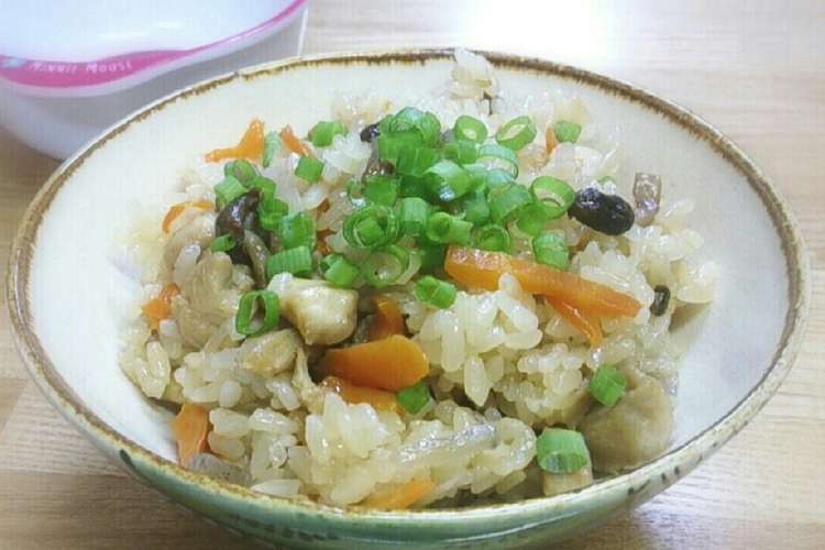 炊飯器でもちもち 鶏おこわ レシピ 作り方 By Qmiぽ クックパッド