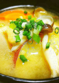 ◆シーチキンとさつま芋の具だくさん味噌汁