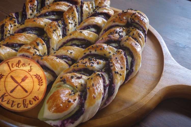 抹茶と紅芋のツイストパンの作り方 レシピ 作り方 By Tedosキッチン クックパッド