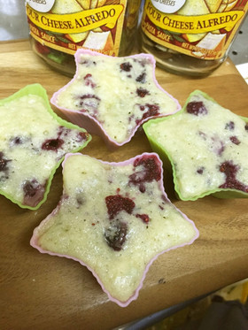 ハロウィンにも○!ブルーベリー蒸しパン