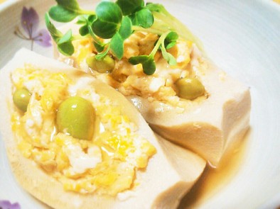 高野豆腐の卵詰めの写真