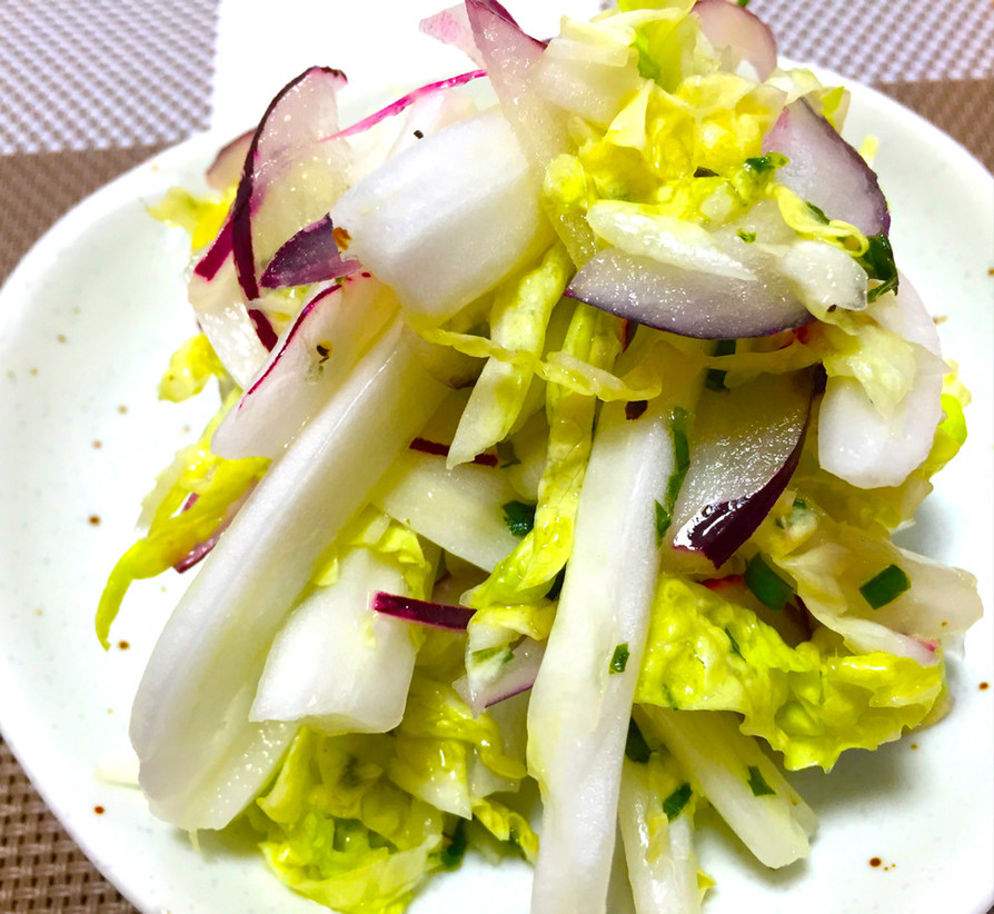 白菜と玉ねぎの簡単イタリアンサラダの画像