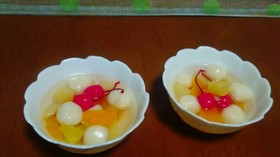 フルーツ白玉(•ө•)♡