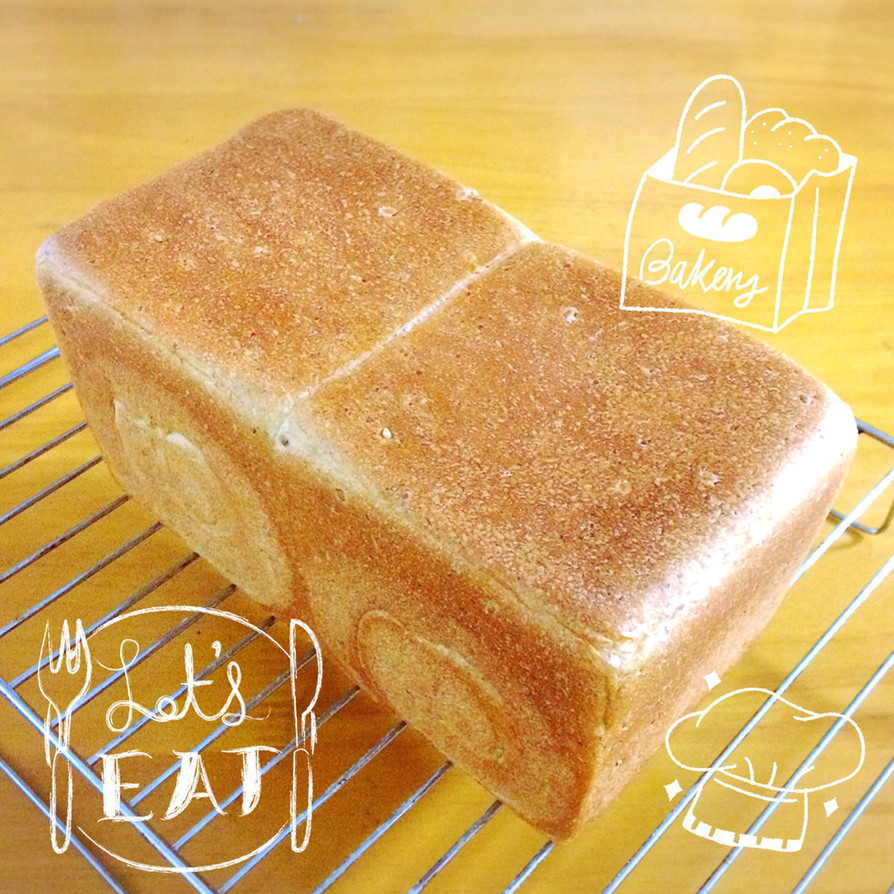 サンドイッチにも♬ゴマと全粒粉の食パン♡の画像