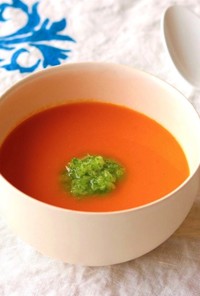 トマトとにんじんの和風冷製スープ☆