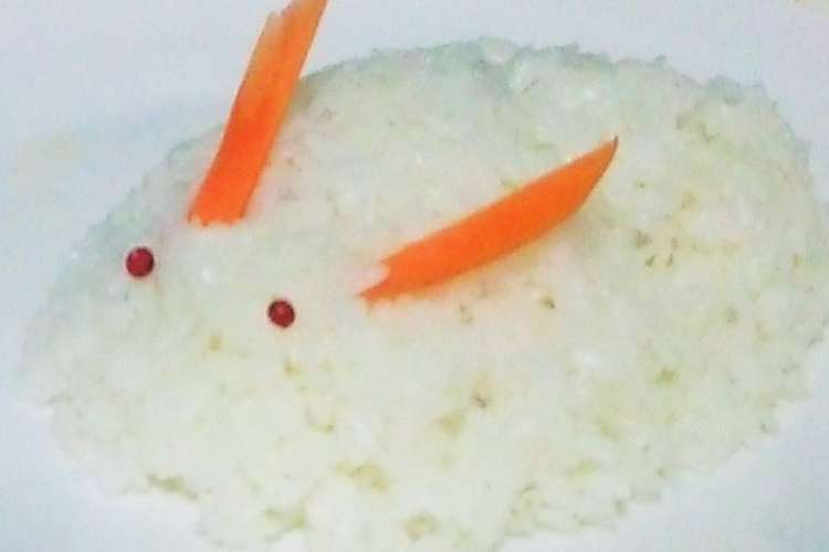 簡単デコご飯 ごはんでウサギ レシピ 作り方 By ちぃ兄やん クックパッド 簡単おいしいみんなのレシピが363万品