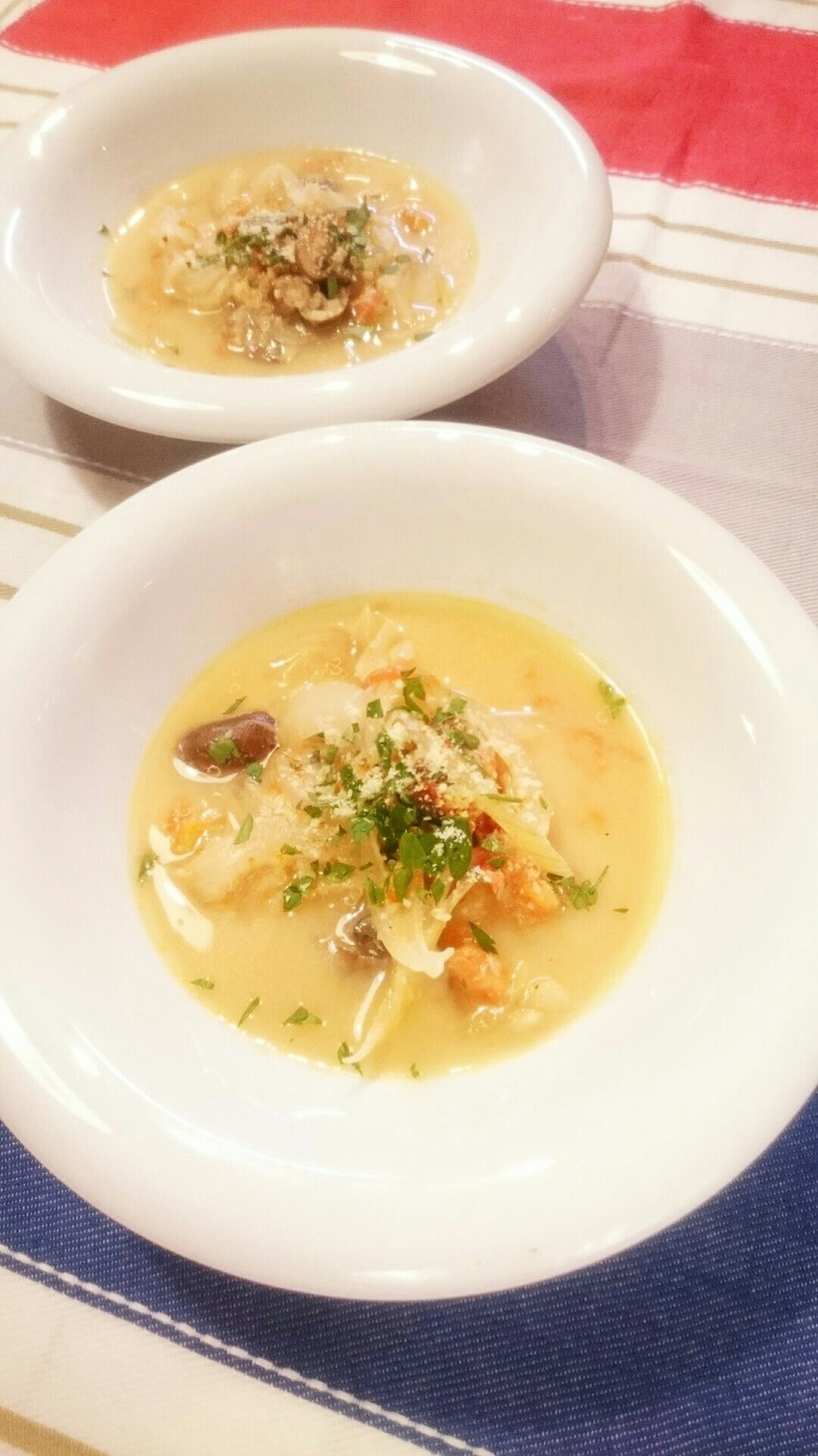 トマキヌ豆乳スープの画像
