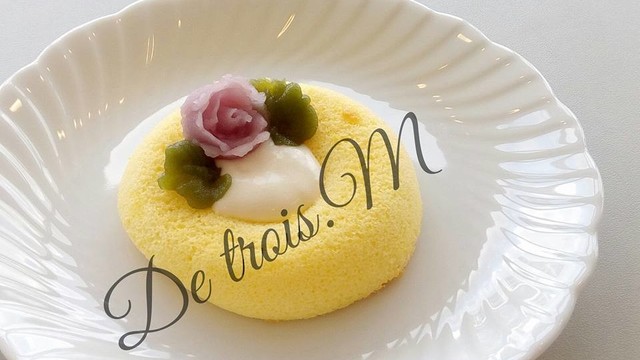 韓国あんフラワークリーム 米粉ケーキ レシピ 作り方 By カラフルお菓子デコ クックパッド