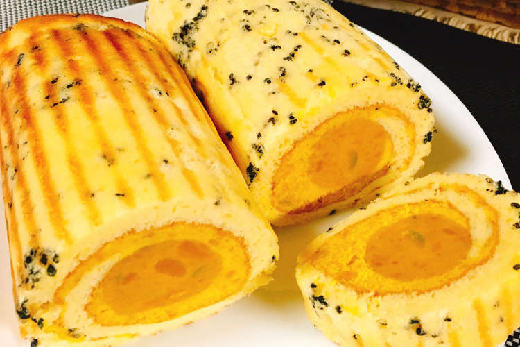 ハロウィン パンプキンロールケーキ レシピ 作り方 By クックloveまま クックパッド 簡単おいしいみんなのレシピが360万品