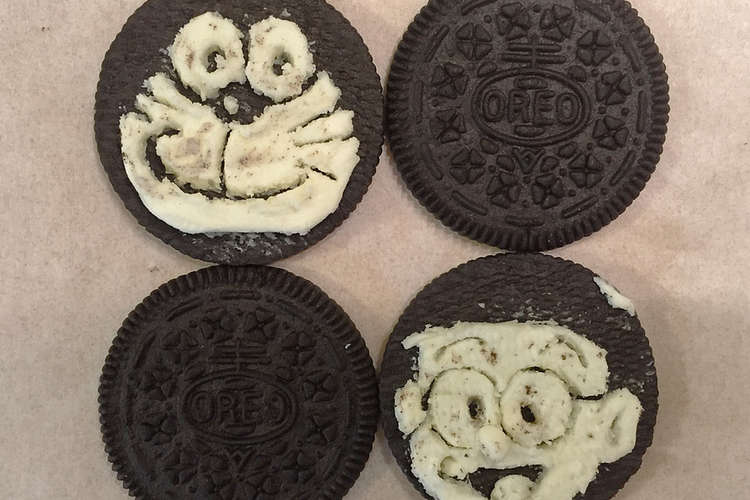 クリームにお絵描き オレオアート レシピ 作り方 By Honeyyummy クックパッド 簡単おいしいみんなのレシピが354万品