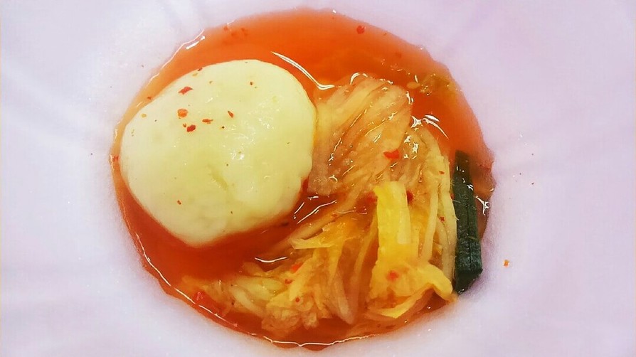 豆腐白玉入りキムチスープの画像