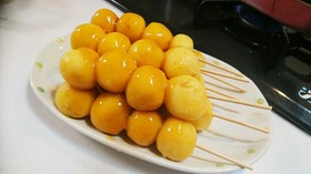 お子様に!かぼちゃのお月見団子