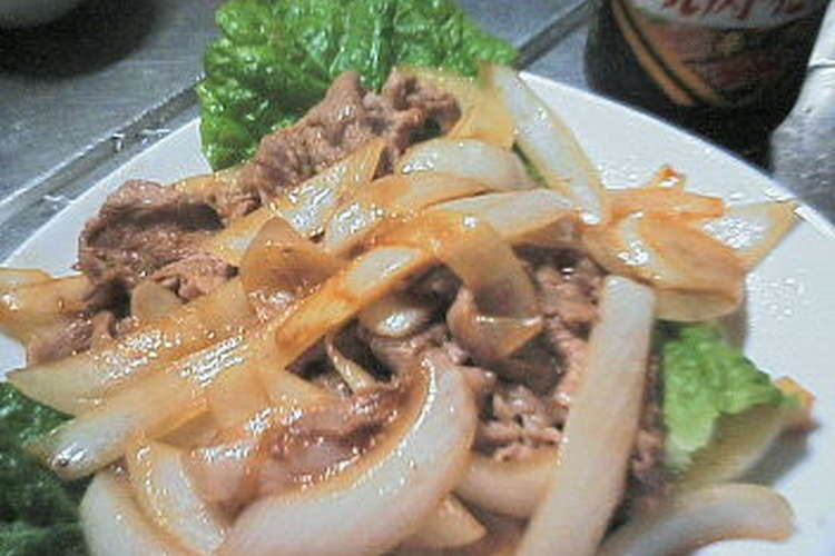 玉ねぎと豚肉と焼肉のたれだけで満足一品 レシピ 作り方 By きゃら菊 クックパッド 簡単おいしいみんなのレシピが358万品