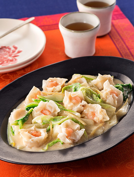 エビシューマイと白菜の中華風クリーム煮の画像