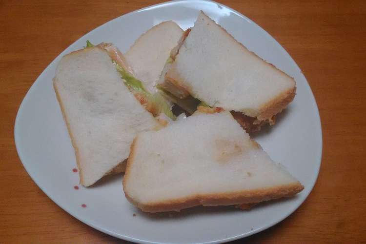 冷凍の唐揚げと生ハムのサンドイッチ レシピ 作り方 By 月影玲沙 クックパッド