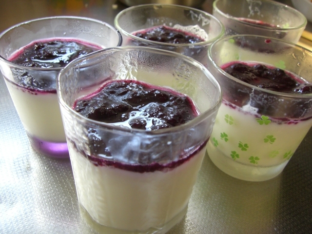 ブルーベリーミルクのレシピ