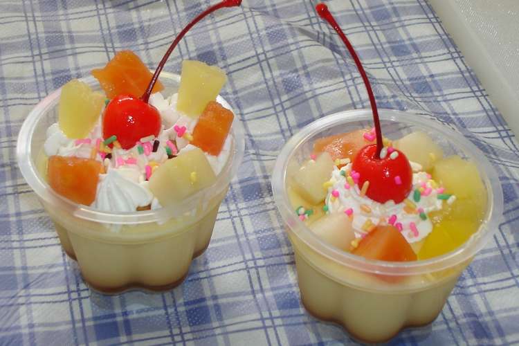 あっという間 プリンアラモード レシピ 作り方 By Happycafe クックパッド 簡単おいしいみんなのレシピが351万品