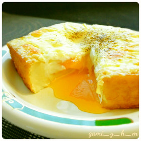 5分で完成! 卵入り厚揚げチーズ♪
