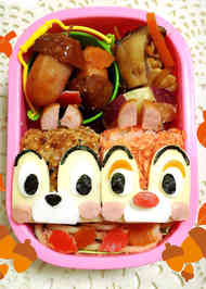 みんなが作ってる キャラ弁 チップとデールのレシピ クックパッド 簡単おいしいみんなのレシピが341万品