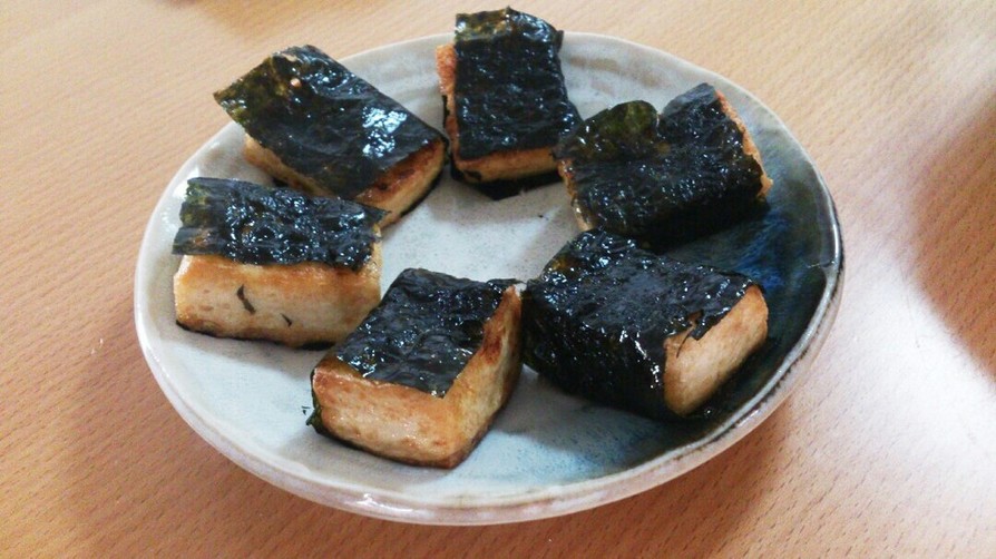 ごま油香る豆腐の磯部巻き(韓国のり使用)の画像