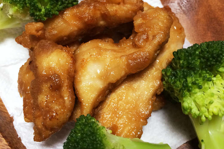 揚げ焼きで簡単 薄切り唐揚げ レシピ 作り方 By みいちゃン クックパッド 簡単おいしいみんなのレシピが355万品