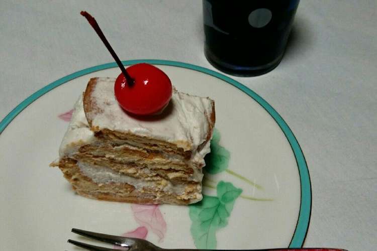 簡単 マリーのビスケットケーキ レシピ 作り方 By めありん クックパッド 簡単おいしいみんなのレシピが351万品