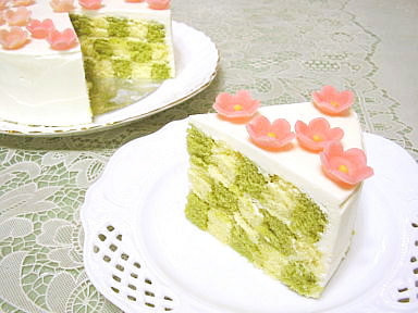 市松ケーキの画像