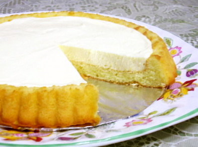 レモンタルトケーキの写真