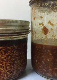 唐揚げつけだれに⭐︎醤油を注ぐだけ醤油麹