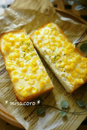 m食パンdeセブンイレブン風コーンパン