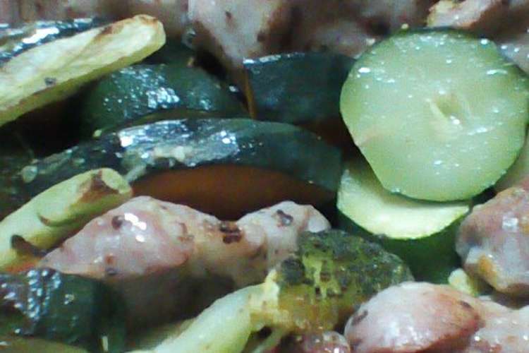 塩豚と冷蔵庫の野菜の魚焼きグリル焼き レシピ 作り方 By クックvoy1q3 クックパッド 簡単おいしいみんなのレシピが361万品