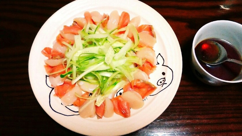 ホタテとサーモンのさっぱりマリネ by クックGGEURY☆ 【クックパッド】 簡単おいしいみんなのレシピが344万品