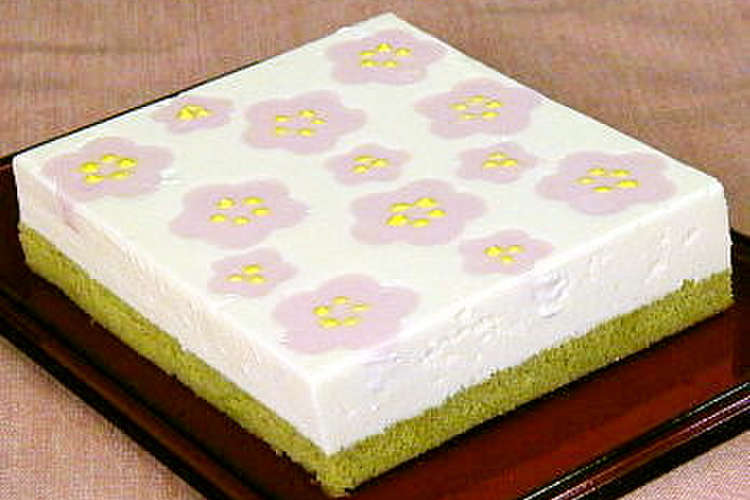 桃の花レアチーズケーキ レシピ 作り方 By Minfannote クックパッド