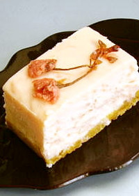 桜のチーズケーキ