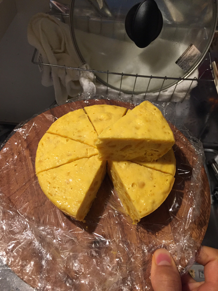 簡単すぎ！炊飯器でかぼちゃのチーズケーキの画像