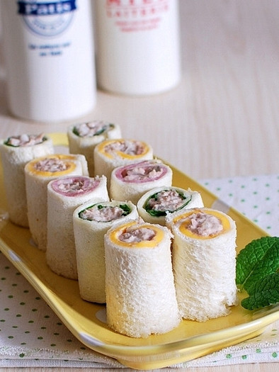 【お子様】ツナマヨロール☆サンドイッチの写真
