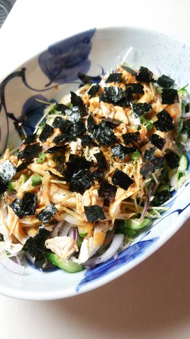 我が家のお野菜タップリ棒々鶏~